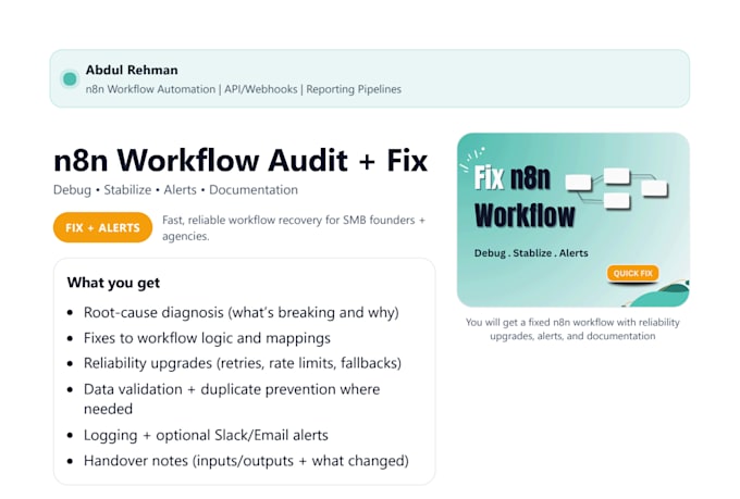 fix debug and stabilize your n8n workflow automation